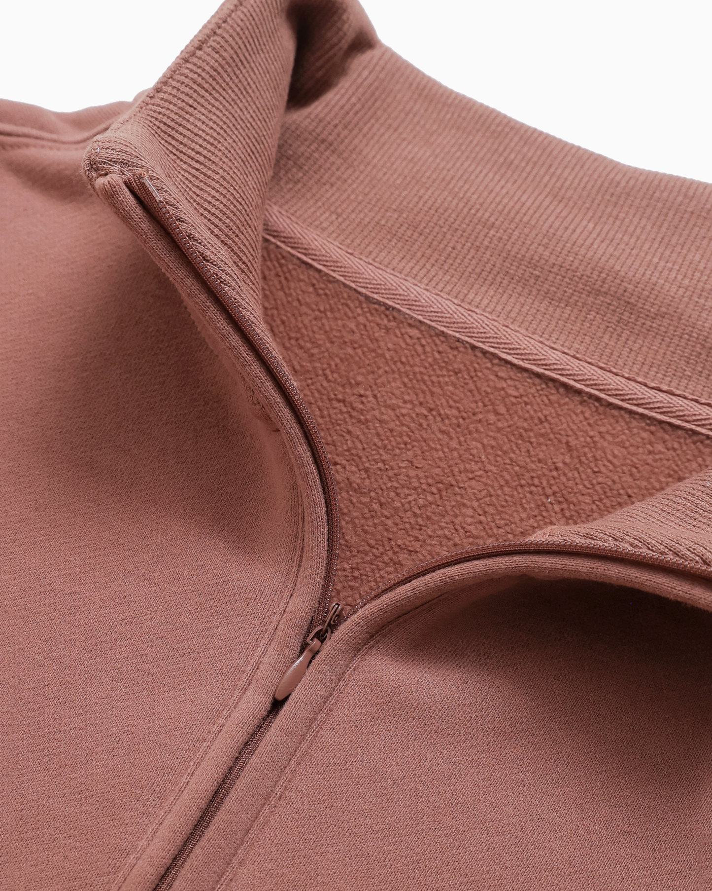 OTG Half-Zip Sweatshirt - Dusty Mauve